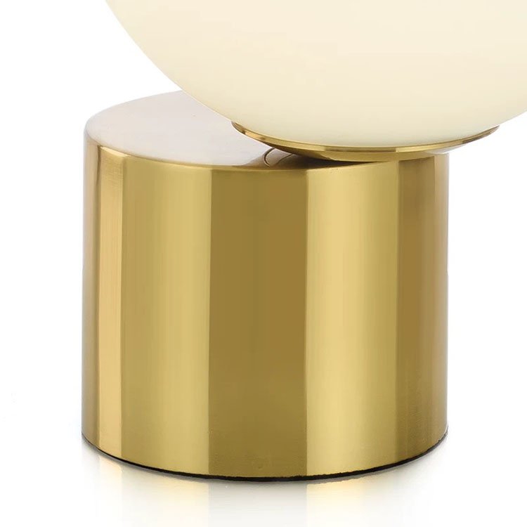 milky white glass ball table lamp bedroom bedside desk atmosphere table lamp