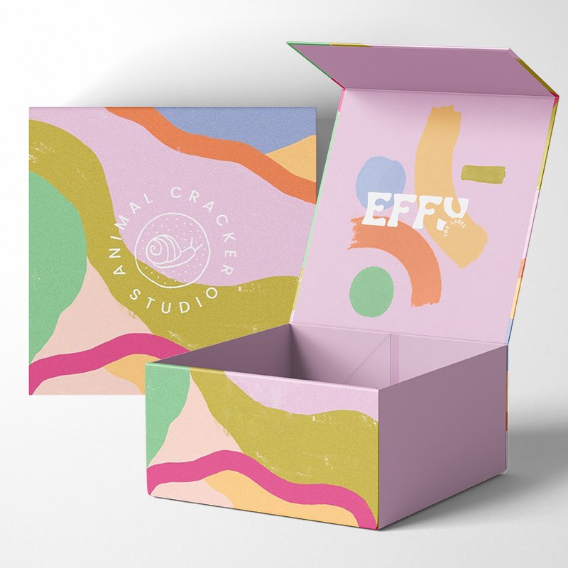 Custom Magnetic Closure Gift Boxes Book style gift box with magnetic lid