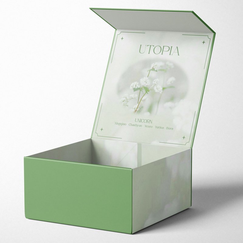 Custom Magnetic Closure Gift Boxes Book style gift box with magnetic lid