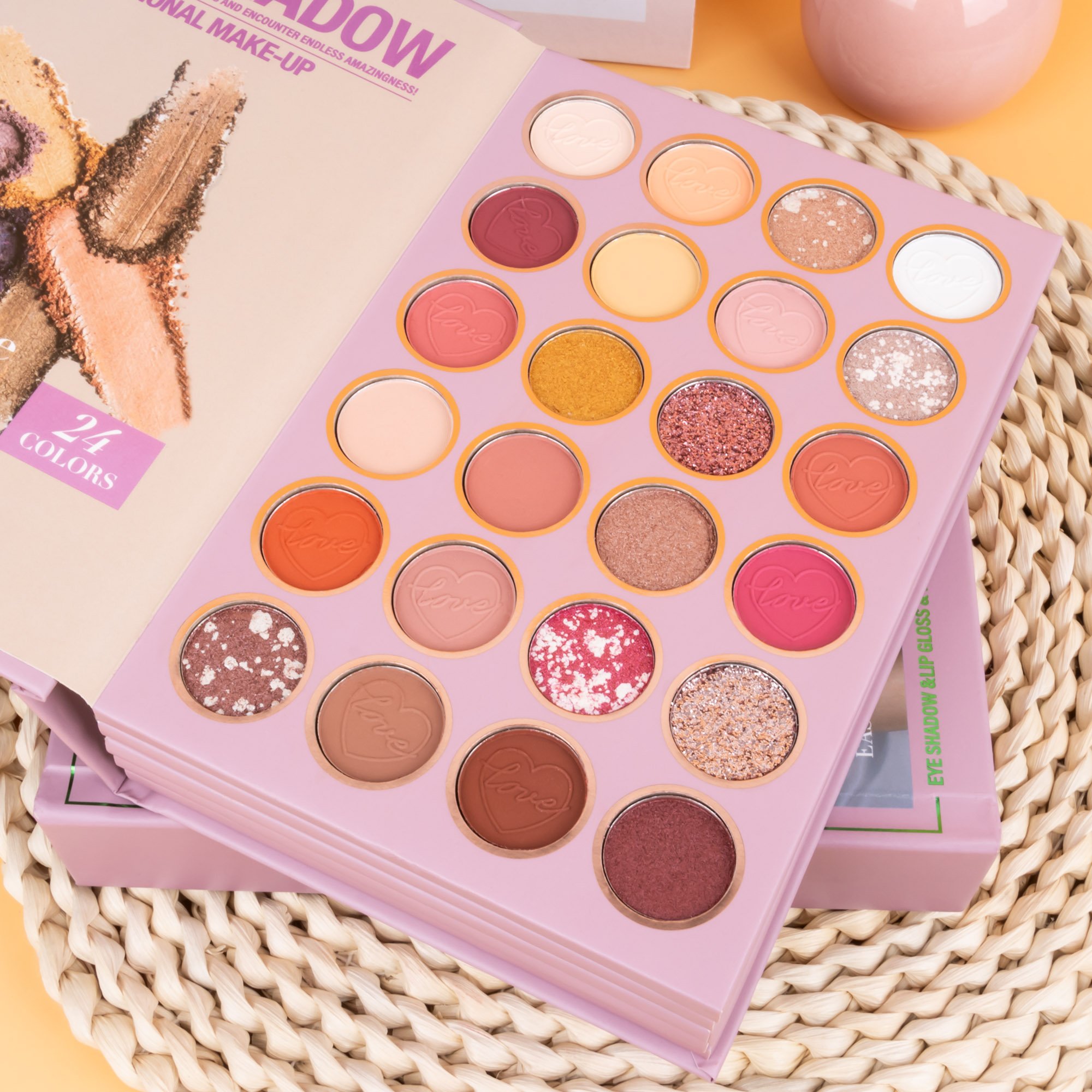 5-Layer Book-Style Foldable Makeup Palette Set | Portable & Long-Lasting Contour Blush Highlight Eyeshadow Lipstick