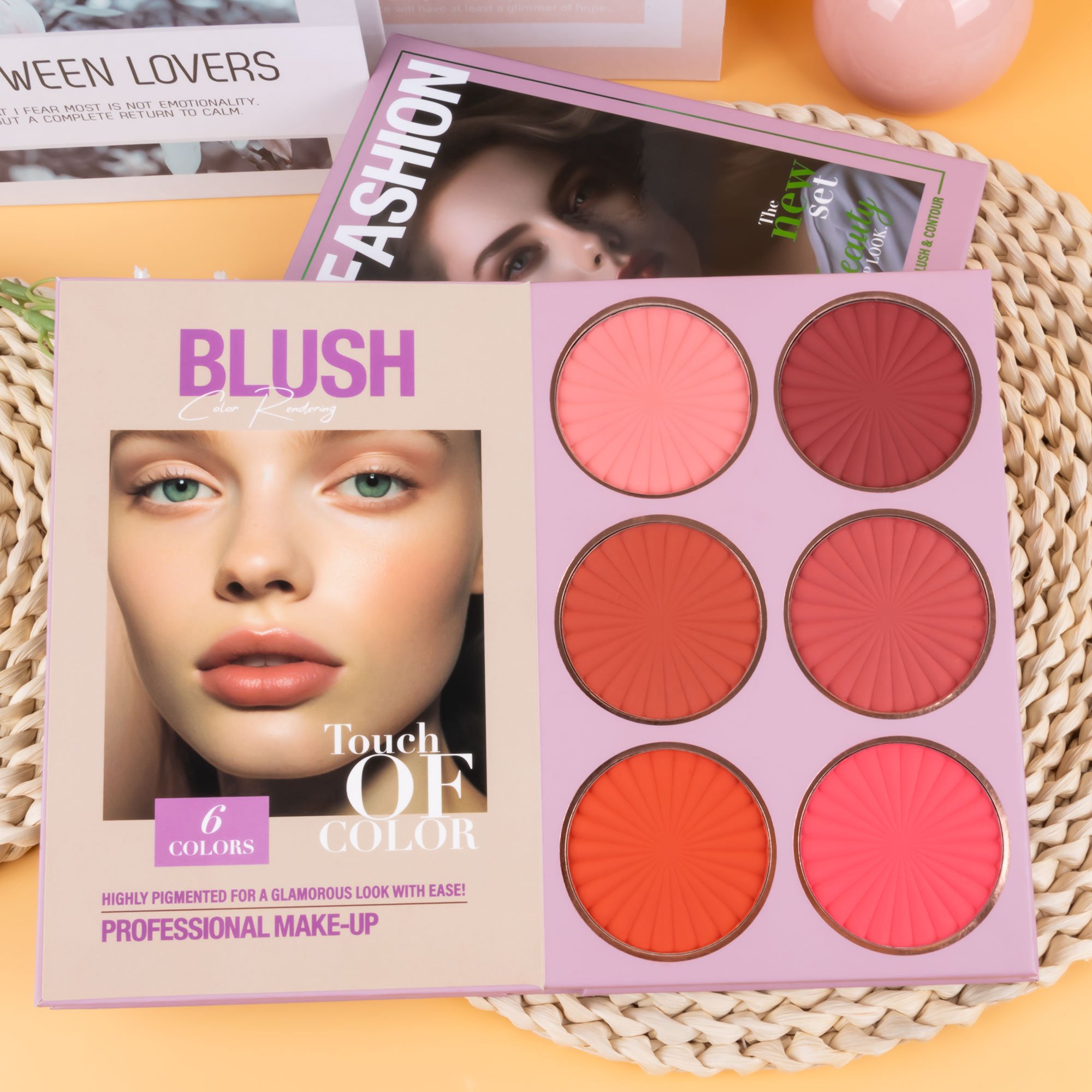 5-Layer Book-Style Foldable Makeup Palette Set | Portable & Long-Lasting Contour Blush Highlight Eyeshadow Lipstick