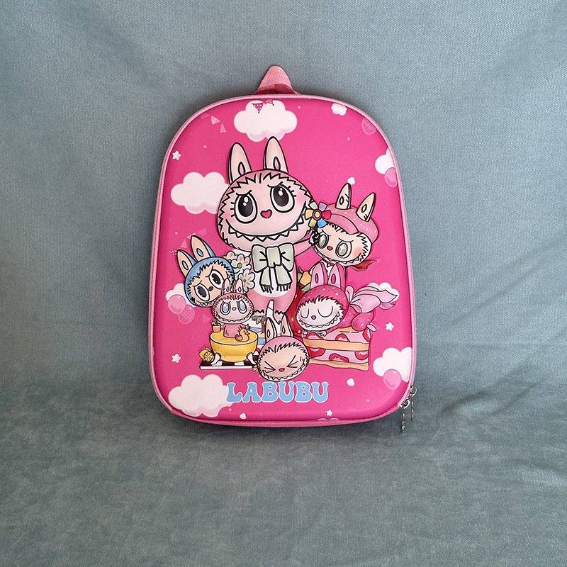 Bubble Matt labubu Students 3D hard shell schoolbag new boys and girls cute book bag ultra light cartoon backpack