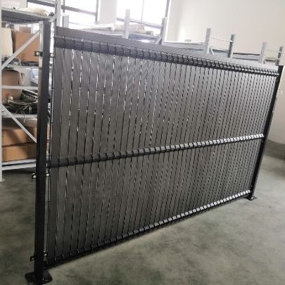 black metal fence panels pvc plastic railing outdoor aluminum railing pvc welded wire mesh frame fencing cerca para patios