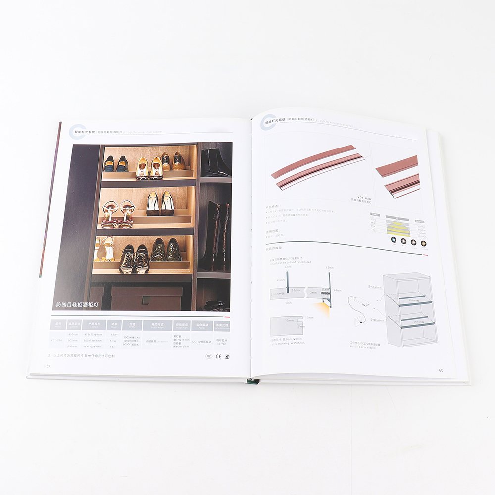 Custom Design Company Smart Light Color Catalog Brochure Booklet Product Make Your Own Hardcover Book