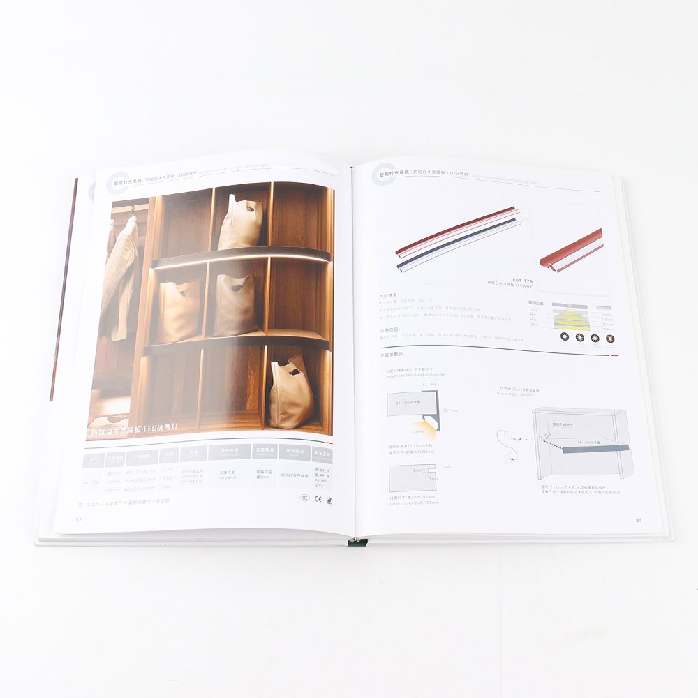 Custom Design Company Smart Light Color Catalog Brochure Booklet Product Make Your Own Hardcover Book