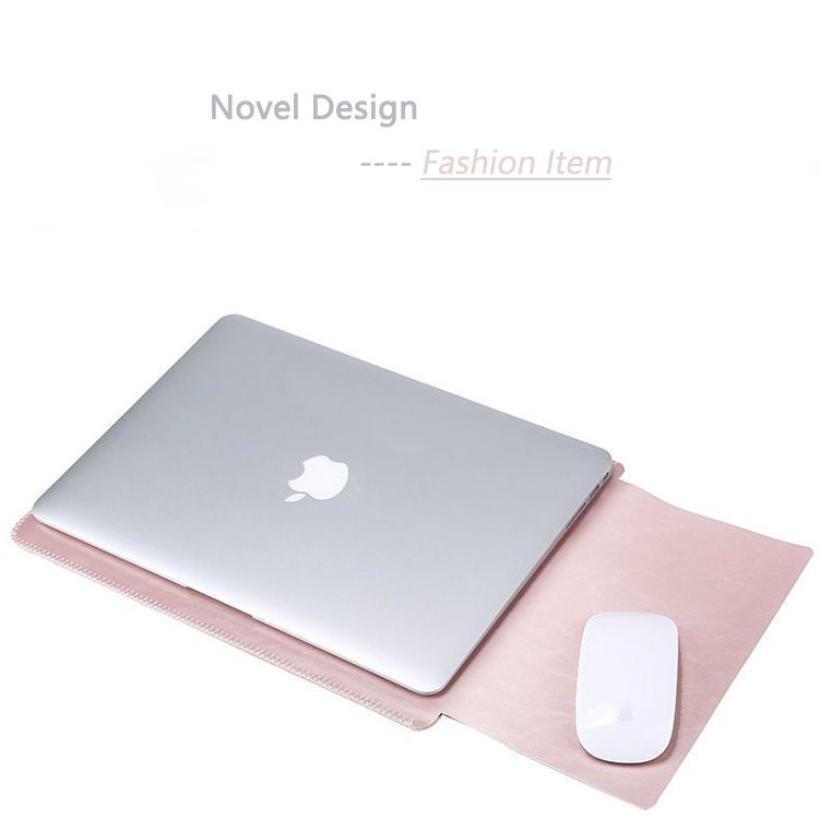 2021 Hot Selling Custom Slim Leather Laptop Case for Macbook Air and Other Computers for Document Storage