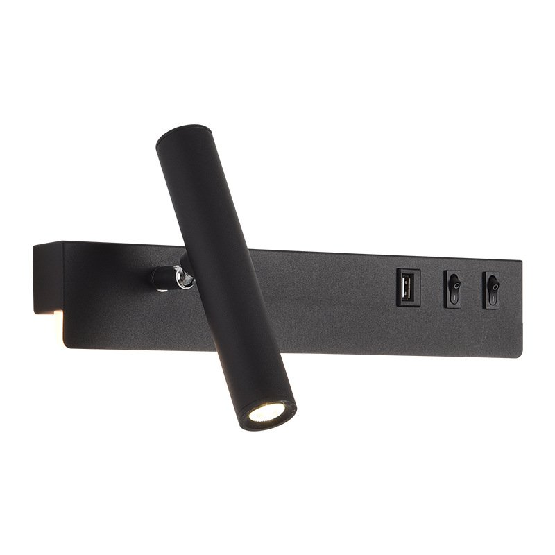 Modern Bed Led Reading Book Light Aluminum Frosted Flexible Hotel Room Bedroom Bedside Wall Lamp China Supplier