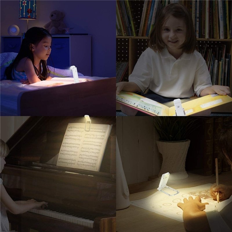 3 colors Book Reading Light Portable Bookmark Read Clip Book Night Lamp