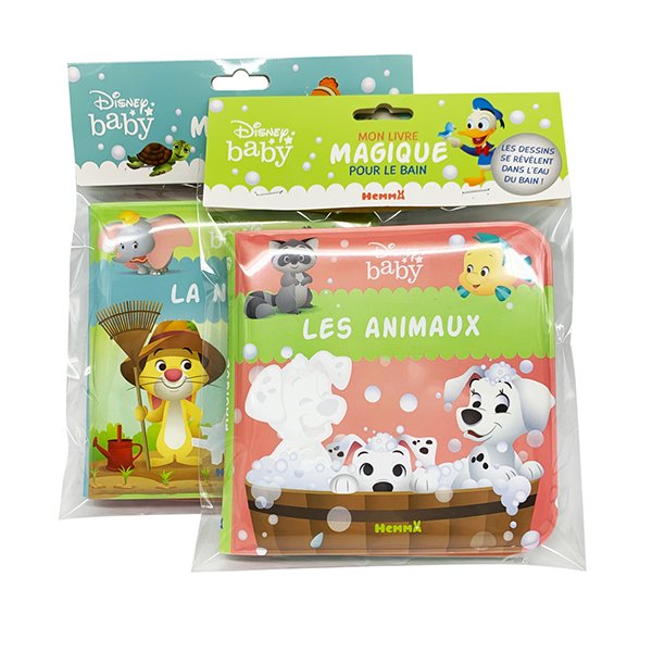 Magic Water Coloring Bath Book for Baby, Hot Selling PEVA Bath Book, Educational Children Book with Cute Design for Infant