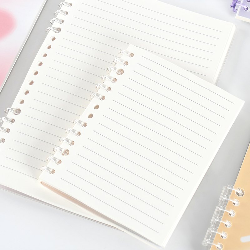 Minimalist Gradient 6-Rings Loose-Leaf A6 Notebook Heart Series For School Organizer with Hot Sales Style