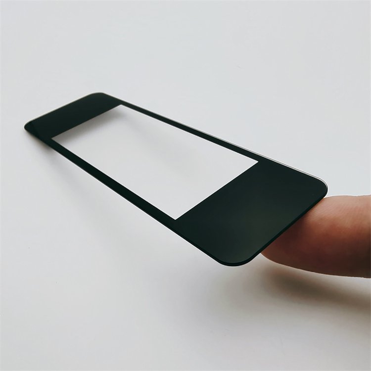 Factory custom 0.5mm 1mm 2mm 3mm flat screen toughened glass LCD TV display window touch screen cover