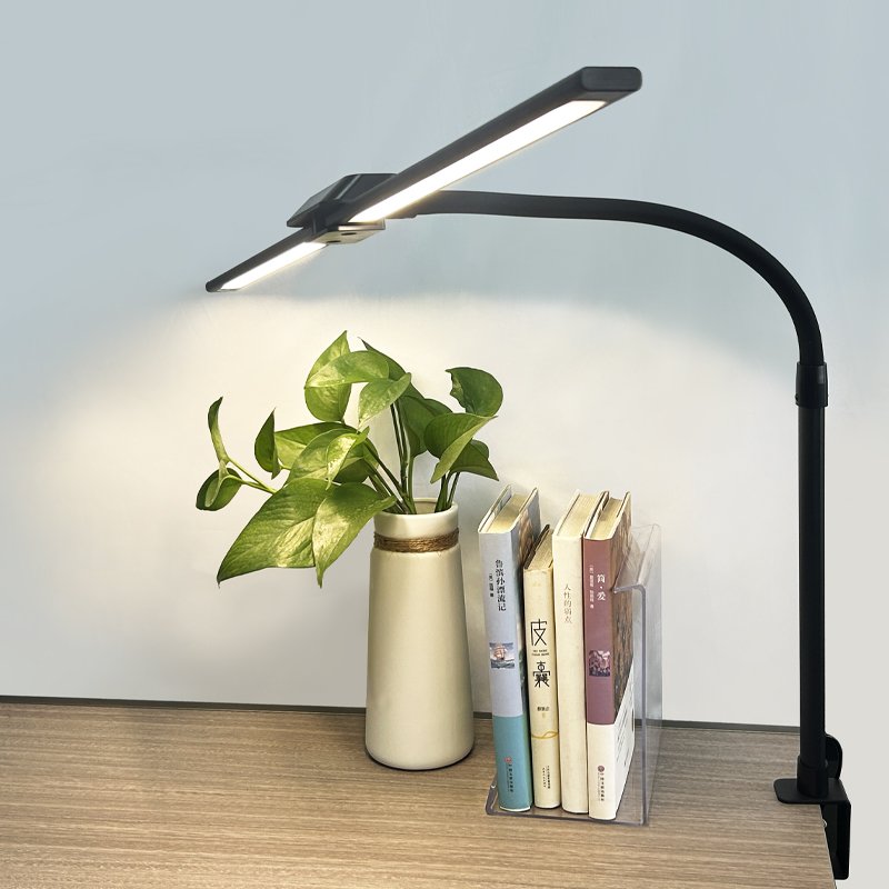 Hose double head iron eye care study smart desk lamp modern dormitory student study room