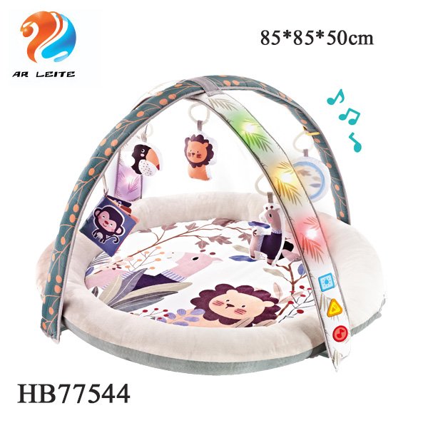 High Quality Fitness Frame Soft Blanket Educational Toys Play Mats Gym With Cloth Book and Stuffed Toys can Make Sound Light