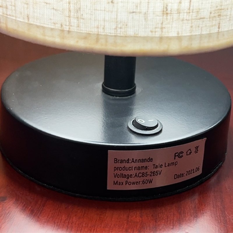 ODM Factory Direct Sales Best Price Bedside Lamp Lampshade Night Lamp New Modern Fabric Table Lamps Iron Base Fabric Electric 80
