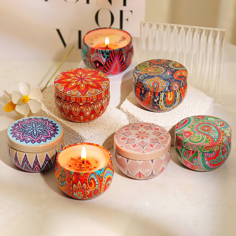 Aromatherapy Soy Wax Candle With Dry Flowers Wedding Favors Eternal Flower Fragrance Plant Essential Oil Incense Candle