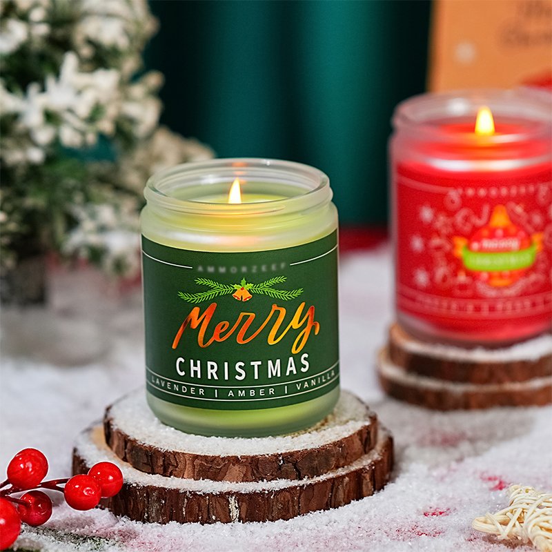 Hot Sale Christmas Candle Christmas scented candle ornaments home fragrance Christmas Scented candles wholesale