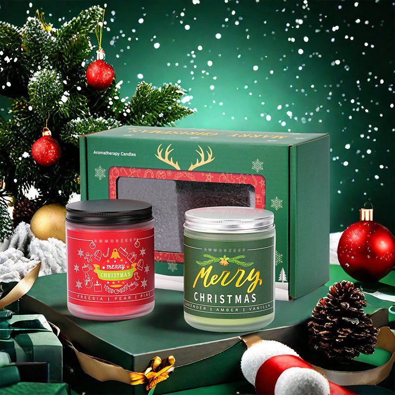 Hot Sale Christmas Candle Christmas scented candle ornaments home fragrance Christmas Scented candles wholesale