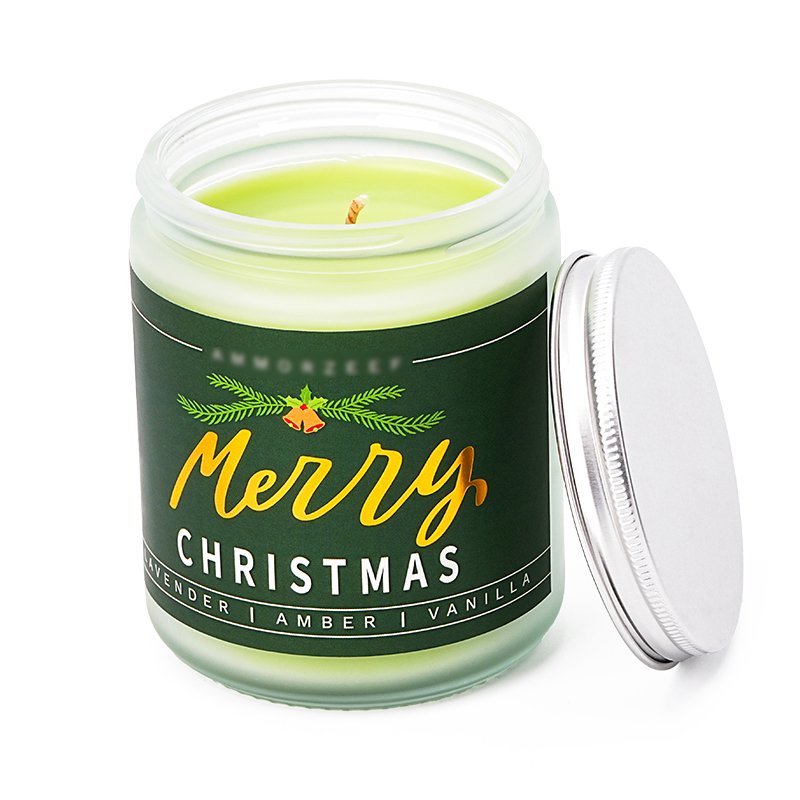 Hot Sale Christmas Candle Christmas scented candle ornaments home fragrance Christmas Scented candles wholesale