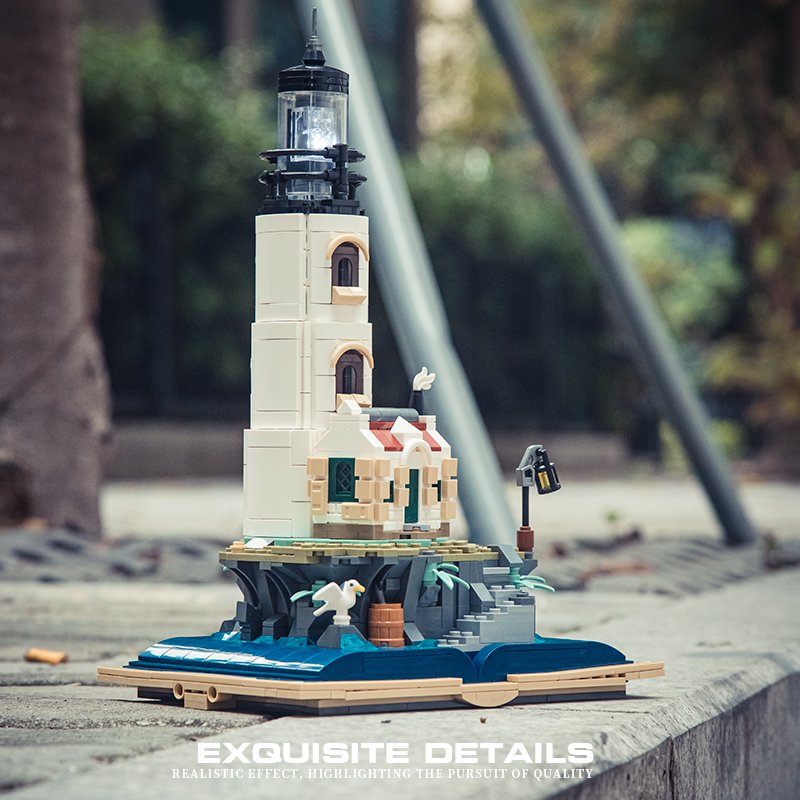 Creative Expert MOC 13015 Magic Book Light House Lighthouse Watchtower Model 1016PCS Building Blocks Brick Puzzle Toys for Gift