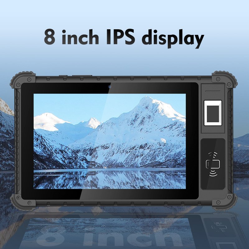 UTAB R817 8 Inch Android IP65 Waterproof 4G Industrial Rugged Front NFC Android Tablet