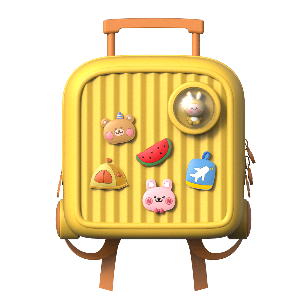Kawaii Pink Book Bag Waterproof Trendy Kids Travel Print Cartoon School Bags For Teenagers Student