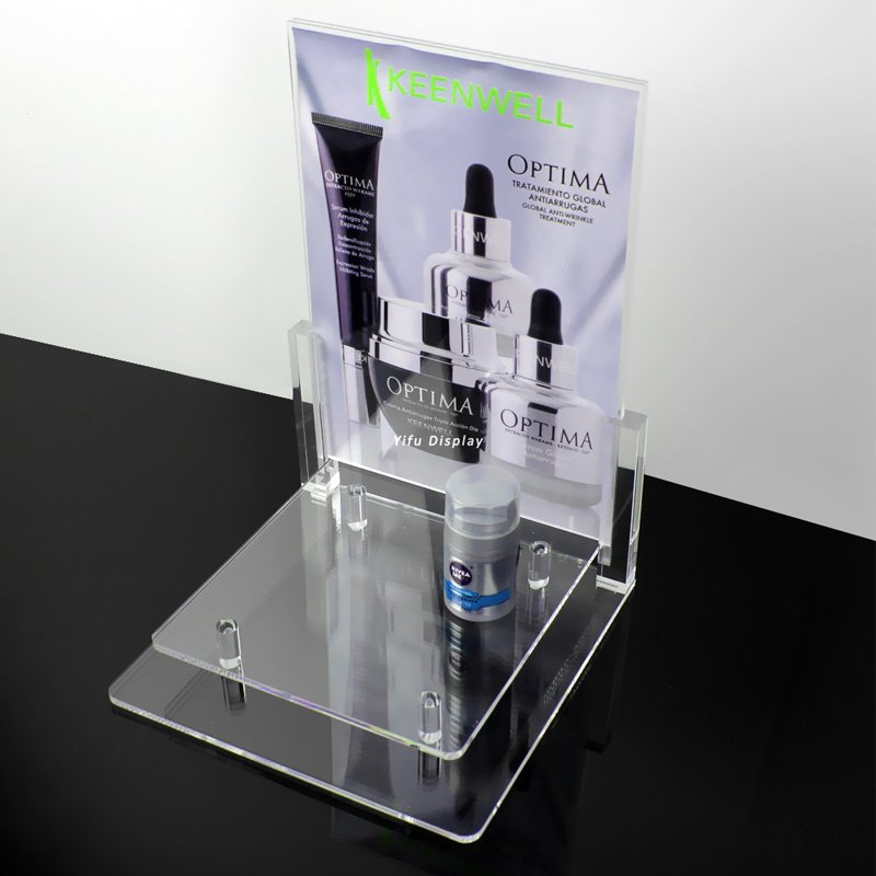 Customized Modern Style Cosmetic Display Rack Acrylic Durable Display Rack