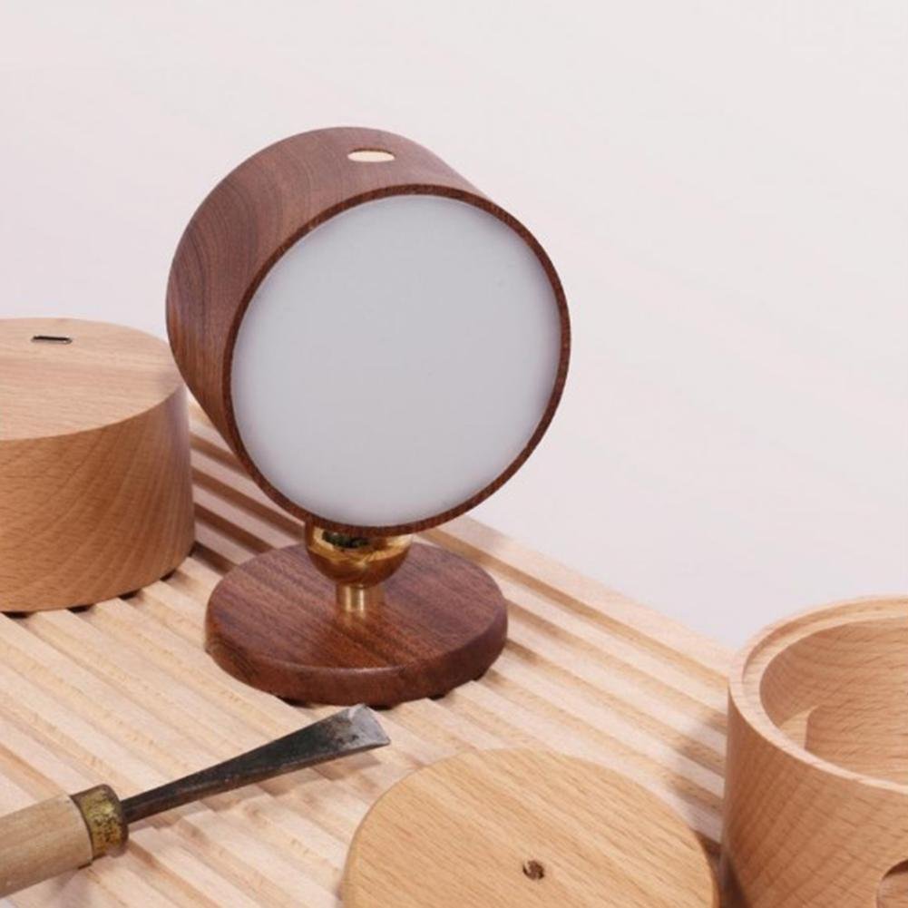 Creative restaurant bar unique small lamps Factory Direct USB Wooden Rechargeable Book Reading lamps near me