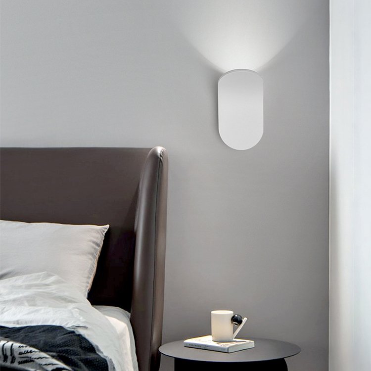 Wall lamp bedroom bed modern atmosphere hotel villa living room simple creative brushed brass