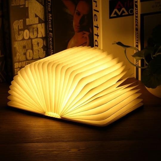 new product 2022 popular top selling Creative wooden book lamp can customize logo lighting and remote control