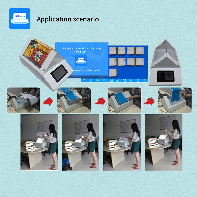 Scanner without disassembly that books and journals can be scanned without disassembly For digitization of books & periodicals