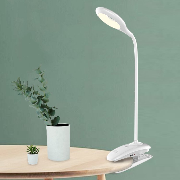 Clip On Desk Lamp led Table Lamp LED Rechargeable Book Lights Adjustable Gooseneck clip desk lamp