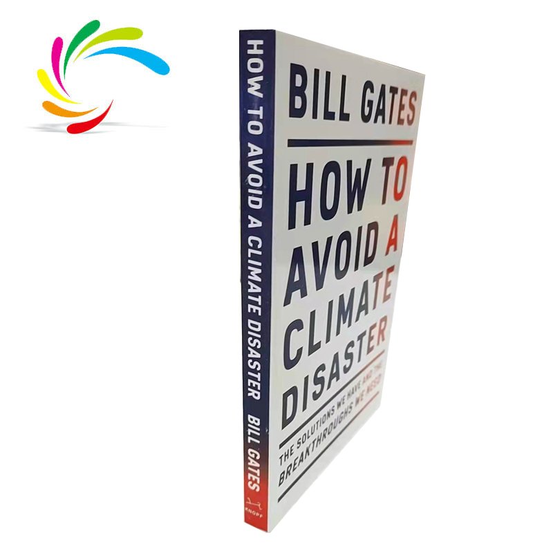 2022 New arrival softcover book light yellow paper stock English science books printing how to avoid a climate disaster