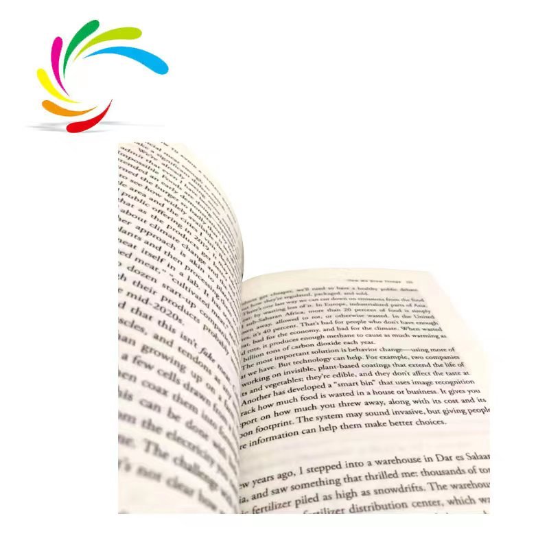 2022 New arrival softcover book light yellow paper stock English science books printing how to avoid a climate disaster