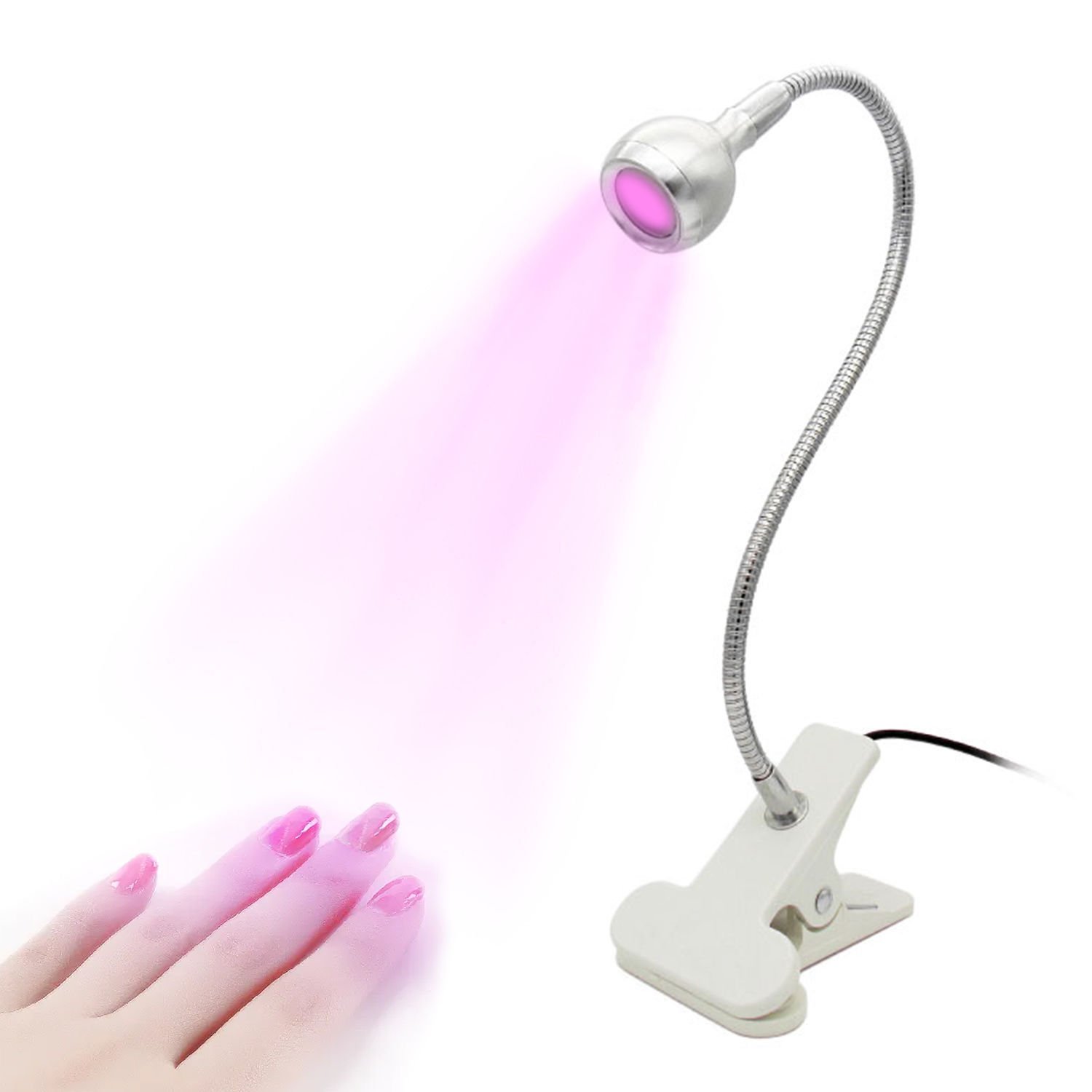 Portable Mini Wholesale Nail Art Standing Foldable Table Salon Aluminum Alloy Lamp Head Manicure Usb Nail Dryer Uv Lamp