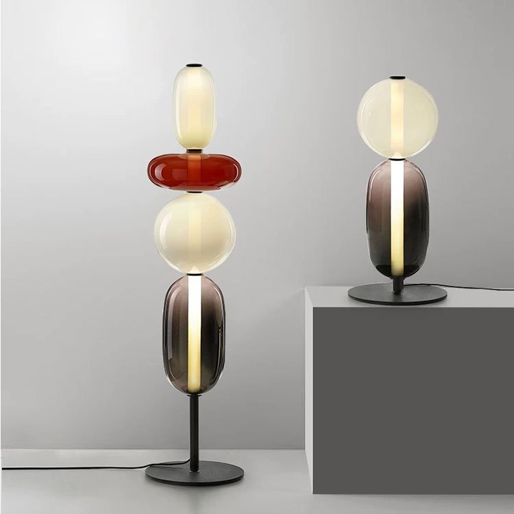 Glass Table Lamps Luxury Modern Decorative 3000K Smoke Glass Brass Table Lamp