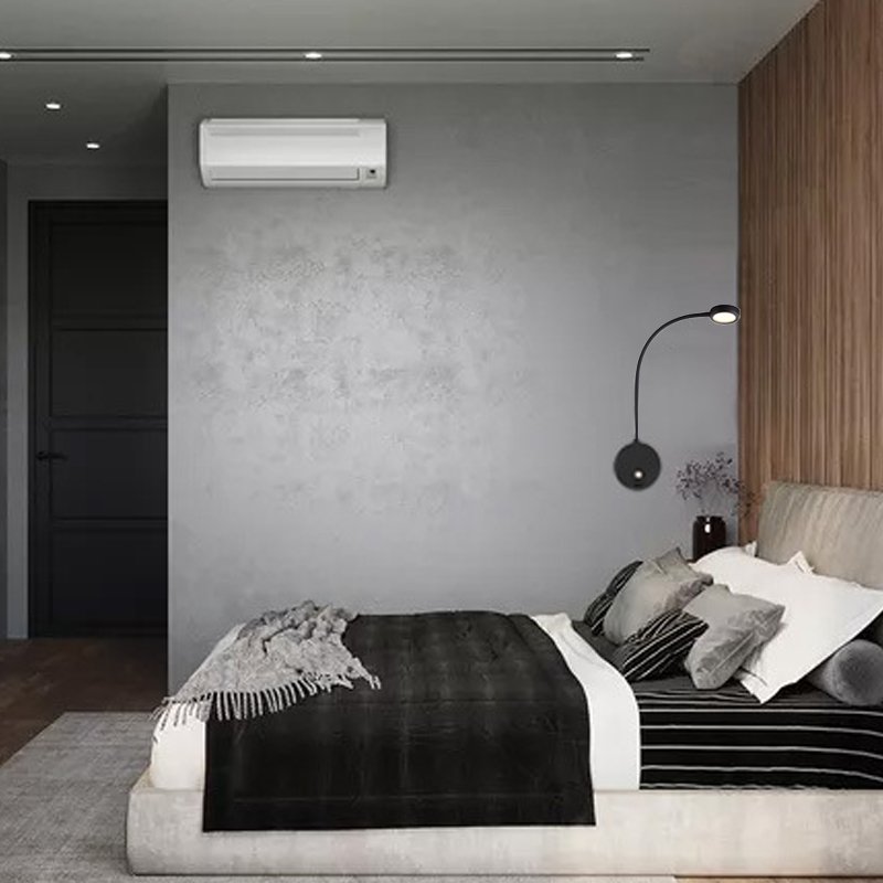 LED RV reading lamp 2w bedroom bedside wall lamp reading lamp book lights for home switch control Snake neck