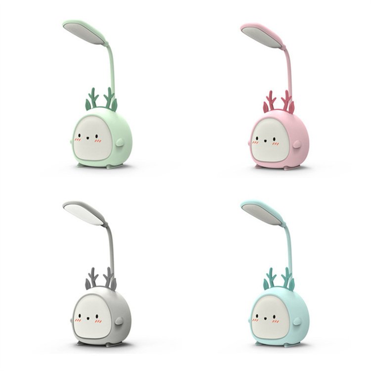 USB Desk Lamp Foldable Cute Cat Pet Night Light Rechargeable Adjustable Gooseneck Kids Gifts for Living Room Study