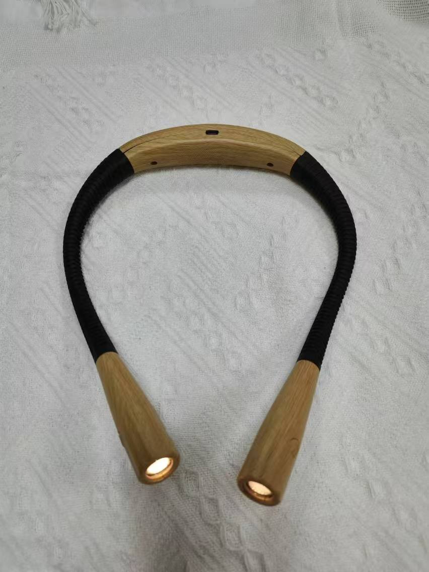 Rechargeable LED Neck Reading Light with 3 Adjustable Brightness Flexible Soft Silicone Arms for Knitting or Reading Room Use