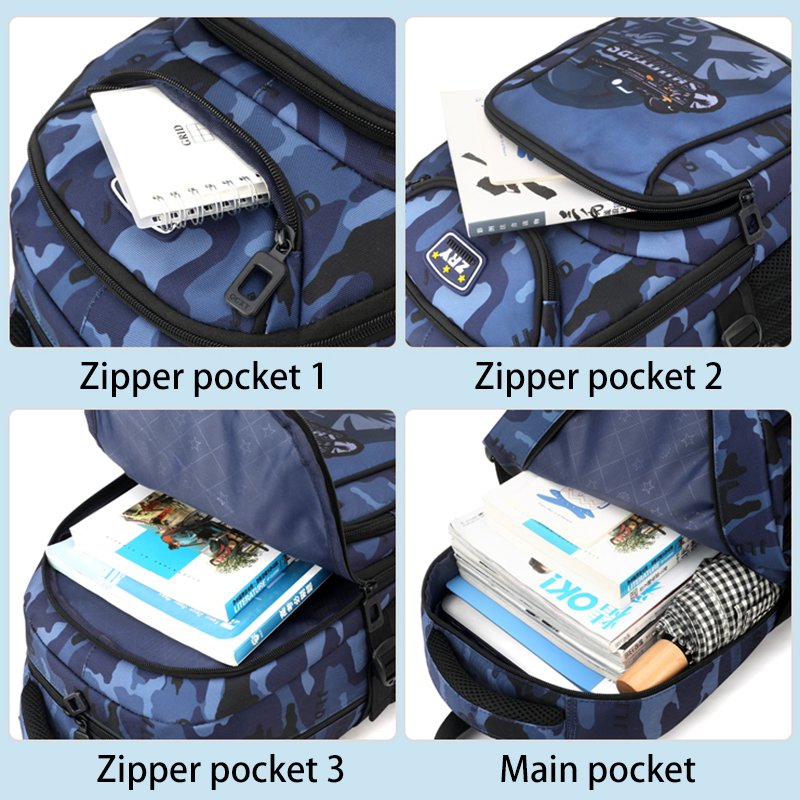 hot selling popular camouflage student backpack boys children primary school bags lightweight bookbags casual mochilas escolares
