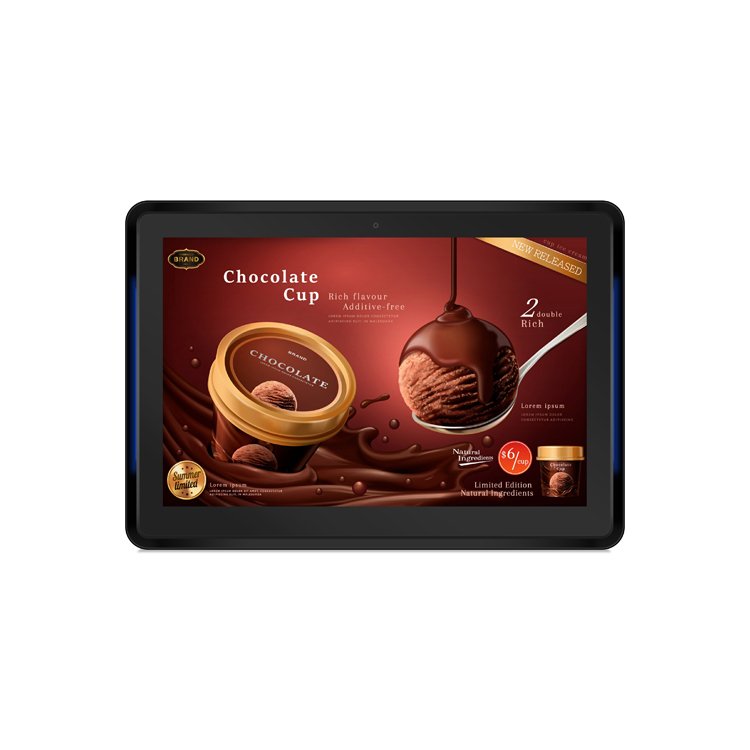 Wall mount 10.1 inch touch screen POE NFC RFID RK3568 android 11 LED Light Bar Booking display Meeting room tablets