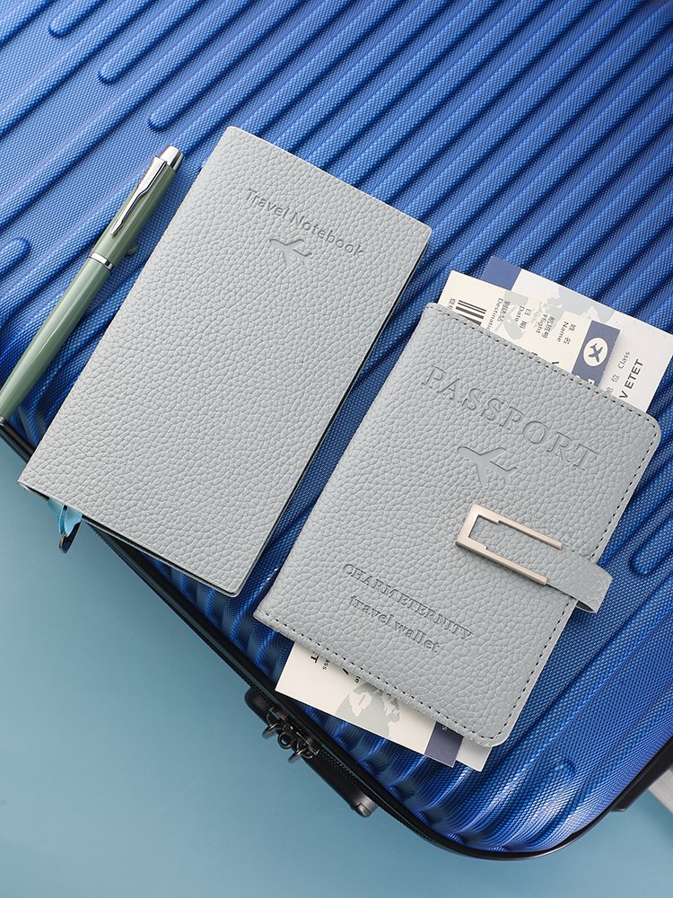 A6 Notepad Journal Notebook Hot Sale PU Notebook Multiple Materials Books Gift Box with Passport