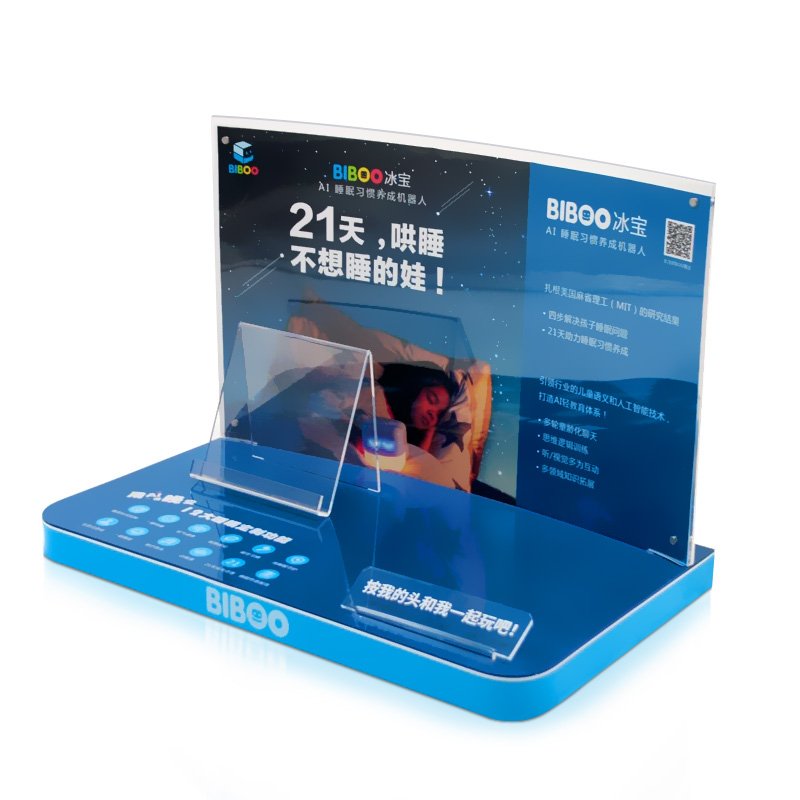 UV Acrylic Label Laser Cutting Counters Top Stand Retail Store shelf