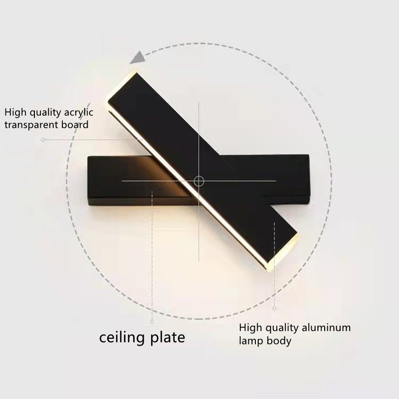 Bedside Reading Wall Lamp Modern Simple New Hotel Project Bedroom Stairway adjusted Wall Lamp