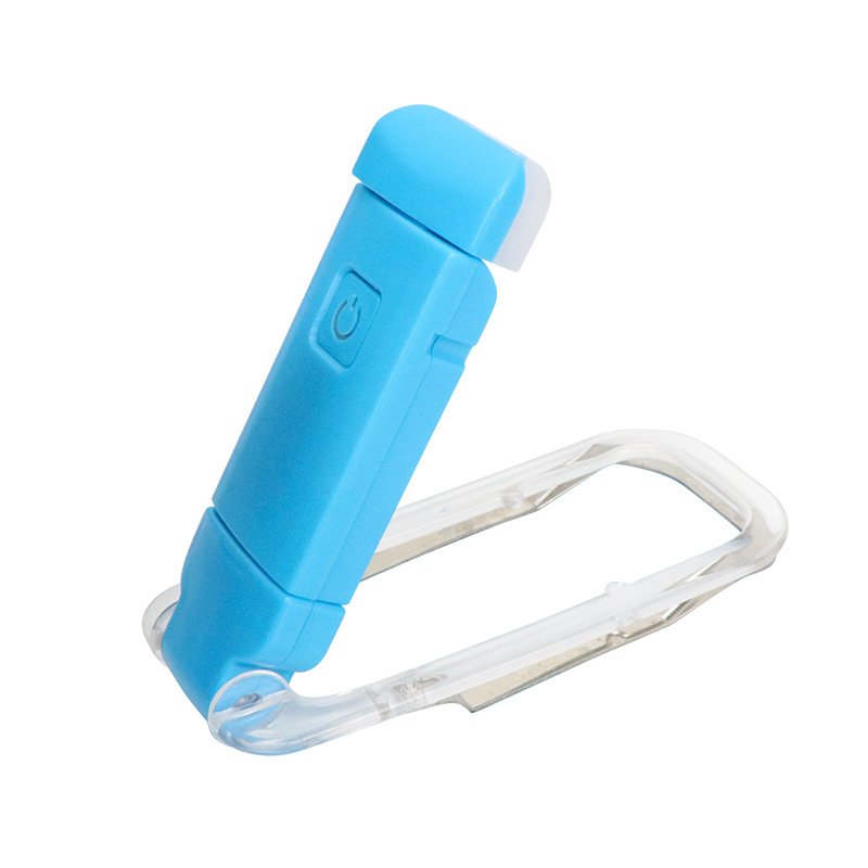 Adjustable Clip-On Mini LED Book Light Cheap Flexible Silicone Reading Lamp for Home and Bedroom Use with CR2032 Battery