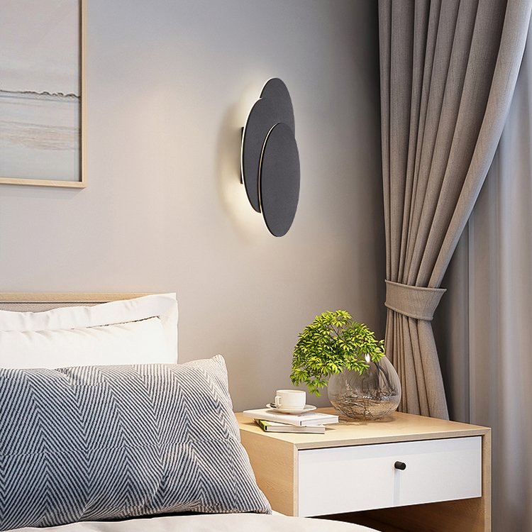 Wall lamp bedroom creative bedside lamp modern simple living room background wall Nordic family hotel project light