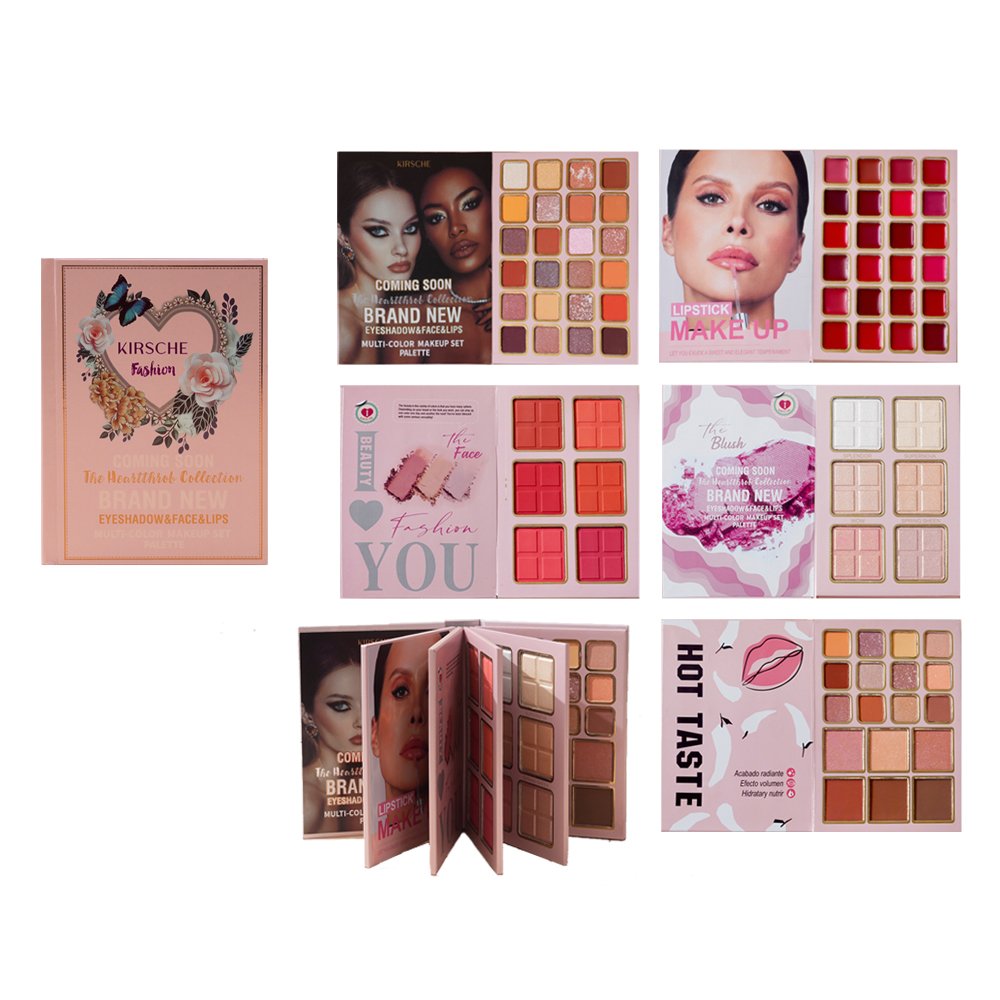 Private Label Makeup Kit all in one Gift Professional glitter Eyeshadow book palette,shimmer Contouring highlight,matte lipstick