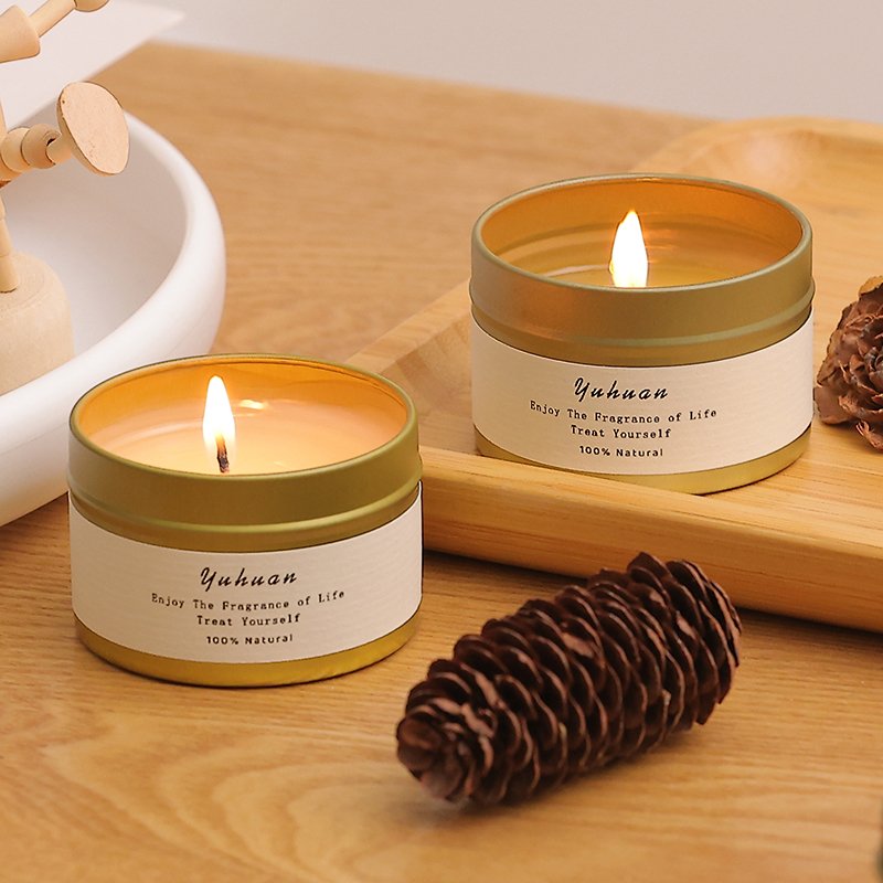 Luxury Candle Aromatherapy Wholesale factory Soy Wax Private Label scented Candles in Tin use Indoor or Outdoor Garden