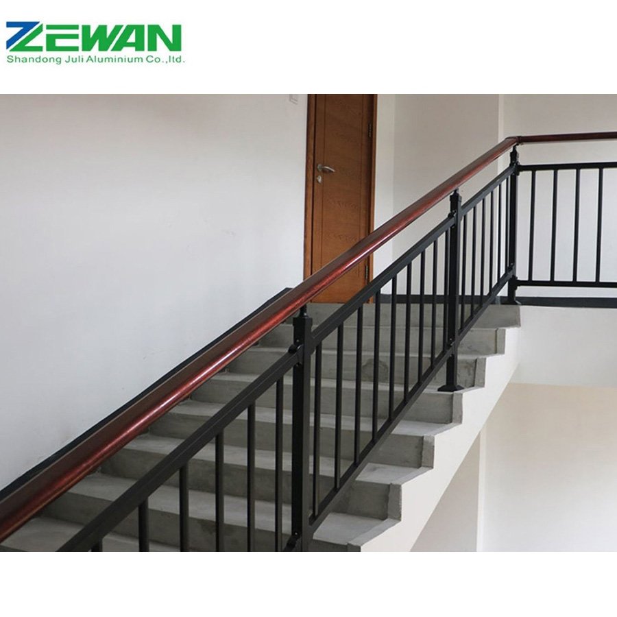 Trade Assurance Eco-Friendly Interior Railing Cast Aluminum Stair Handrail Design
