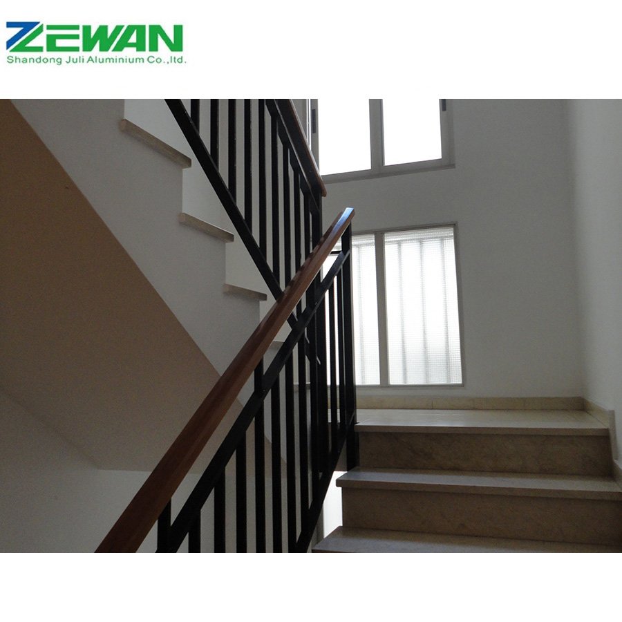Trade Assurance Eco-Friendly Interior Railing Cast Aluminum Stair Handrail Design