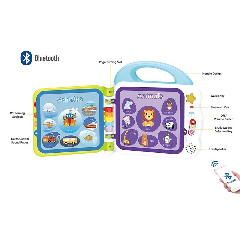 New Early Educational Toys Kids Learning Toy Baby Felt Busy Book with Sounds and Light for Children